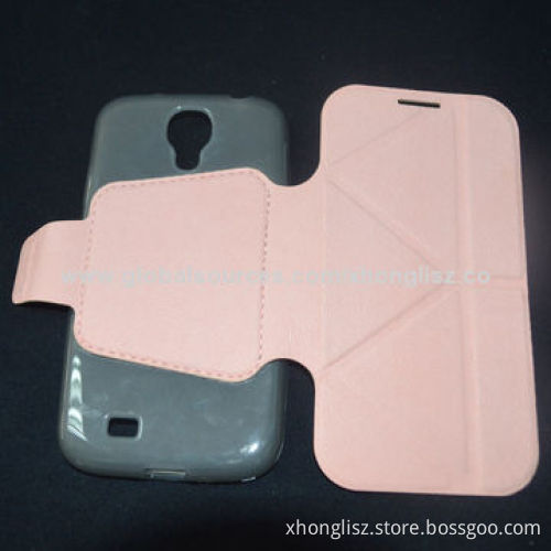 Flip Case for Samsung S4 with PC Back Cover/Various Colors